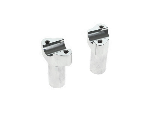 3-1/2in. Tall Risers - Chrome. Fits 1in. Handlebar - LA Choppers