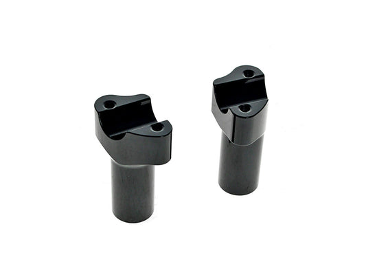 3-1/2in. Tall Risers - Gloss Black. Fits 1in. Handlebar - LA Choppers