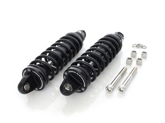 REVO Series, 12in. Rear Shock Absorbers - Black. Fits Dyna 1991-2017. - Legend Suspension