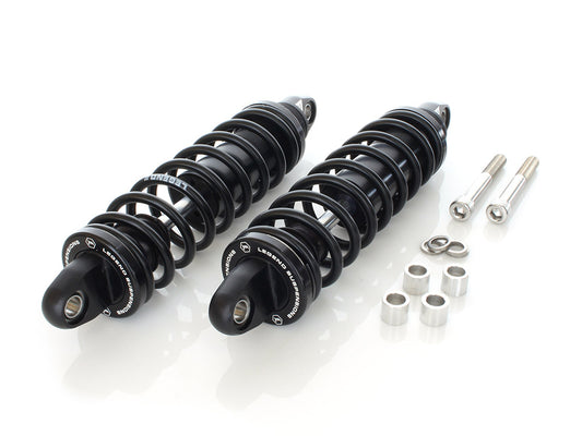 REVO Series, 13in. Rear Shock Absorbers - Black. Fits Dyna 2006-2017. - Legend Suspension