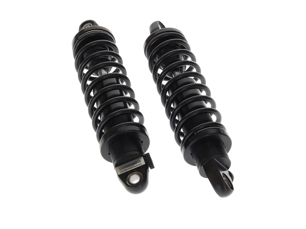 REVO-A Series, 12in. Adjustable Rear Shock Absorbers - Black. Fits Touring 1999up. - Legend Suspension