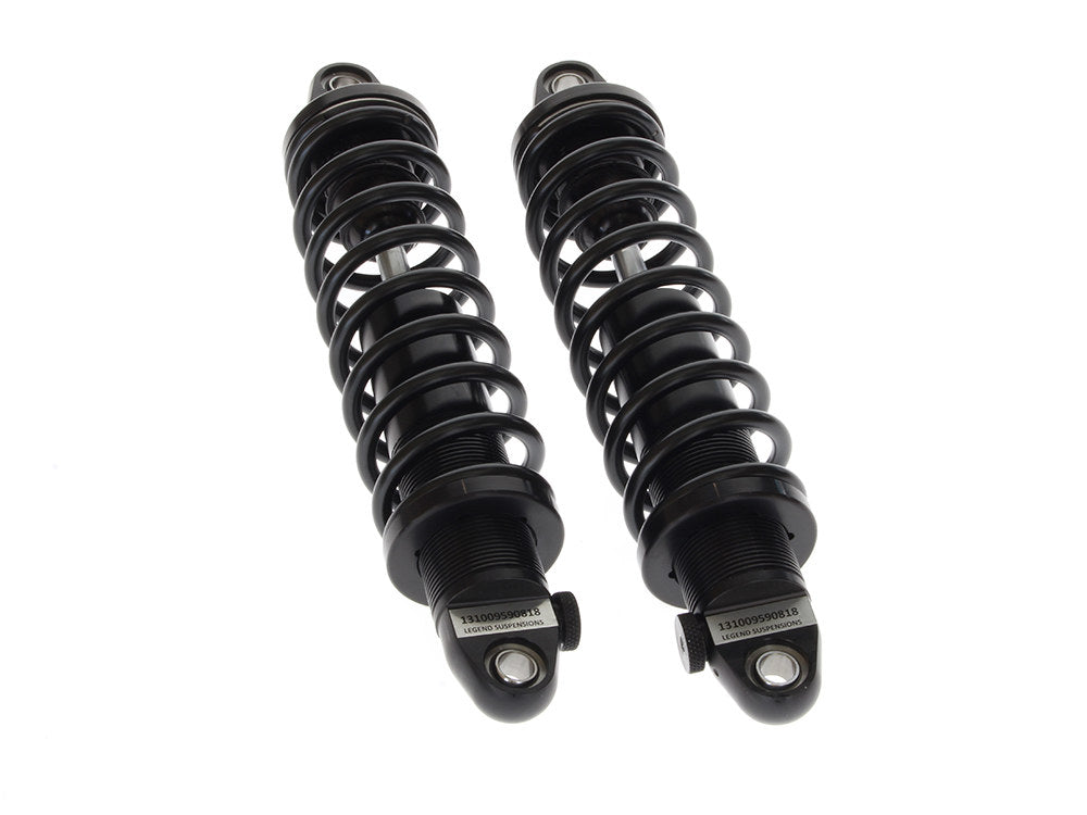 REVO-A Series, 13in. Adjustable Rear Shock Absorbers - Black. Fits Touring 1999up. - Legend Suspension