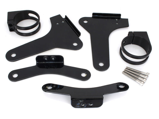 Revo ARC Remote Reservoir External Mounting Brackets - Black. Fits Touring 2014-2024 - Legend Suspension