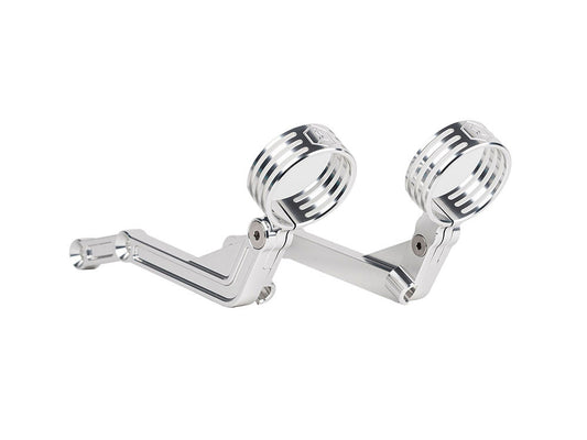 Revo ARC Remote Reservoir External Billet Mounting Brackets - Alloy. Fits Touring 2014-2024 - Legend Suspension