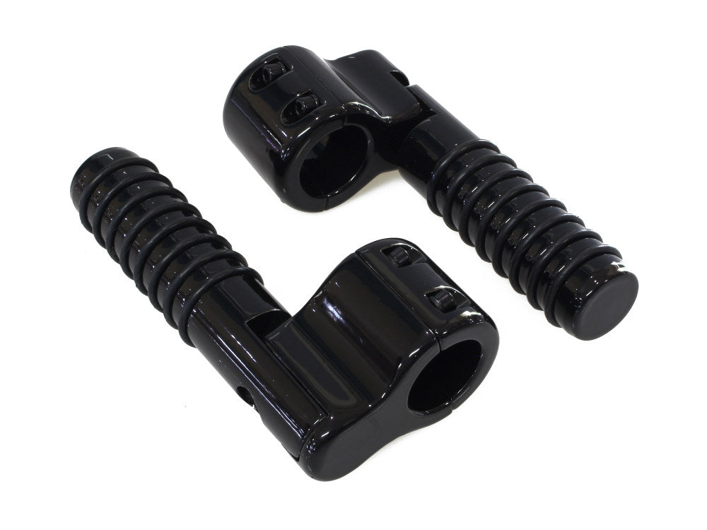1-1/4in. Clamp On Linbar Highway Pegs - Black. - Lindby Custom Inc