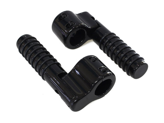 1-1/4in. Clamp On Linbar Highway Pegs - Black. - Lindby Custom Inc
