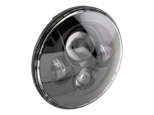 7in. LED HeadLight Insert - Black. Fits H-D, Indian Chief Classic & Dark Horse Models with 7in. Headlight. - Letric Lighting Co