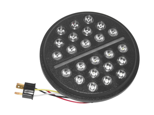 7in. Buck-Shot Fly Eye LED HeadLight Insert Black - Letric Lighting Co