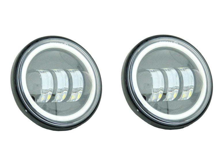 4-1/2in. LED Passing Lamp Inserts with Halo - Black. - Letric Lighting Co