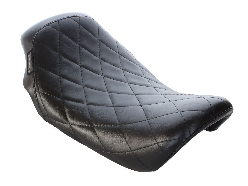 Bare Bones Solo Seat with Diamond Stitch. Fits Dyna 2006-2017. - LePera Seats