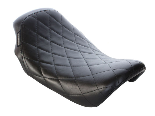 Bare Bones Solo Seat with Diamond Stitch. Fits Dyna 2006-2017. - LePera Seats
