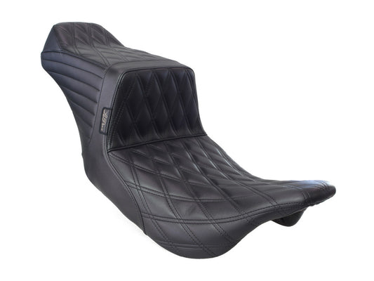 TailWhip Dual Seat with Black Double Diamond Stitch. Fits Most Touring 2008-2024 - LePera Seats