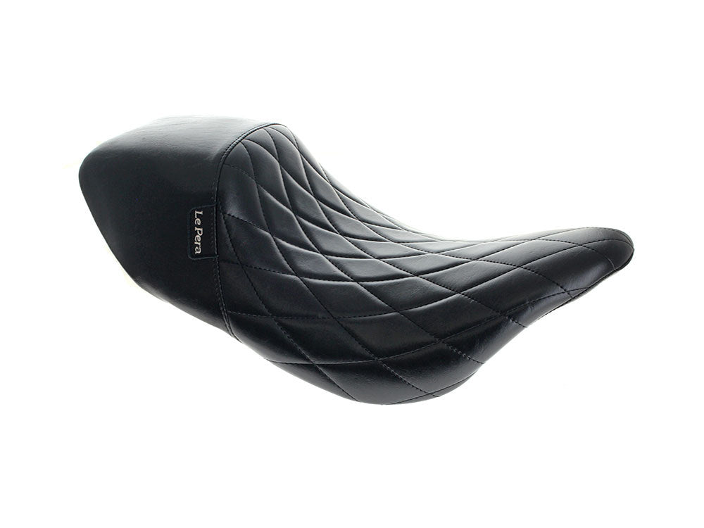 Bare Bones Up Front Reduced Reach Solo Seat with Diamond Stitching. Fits Most Touring 2008-2024 - LePera Seats