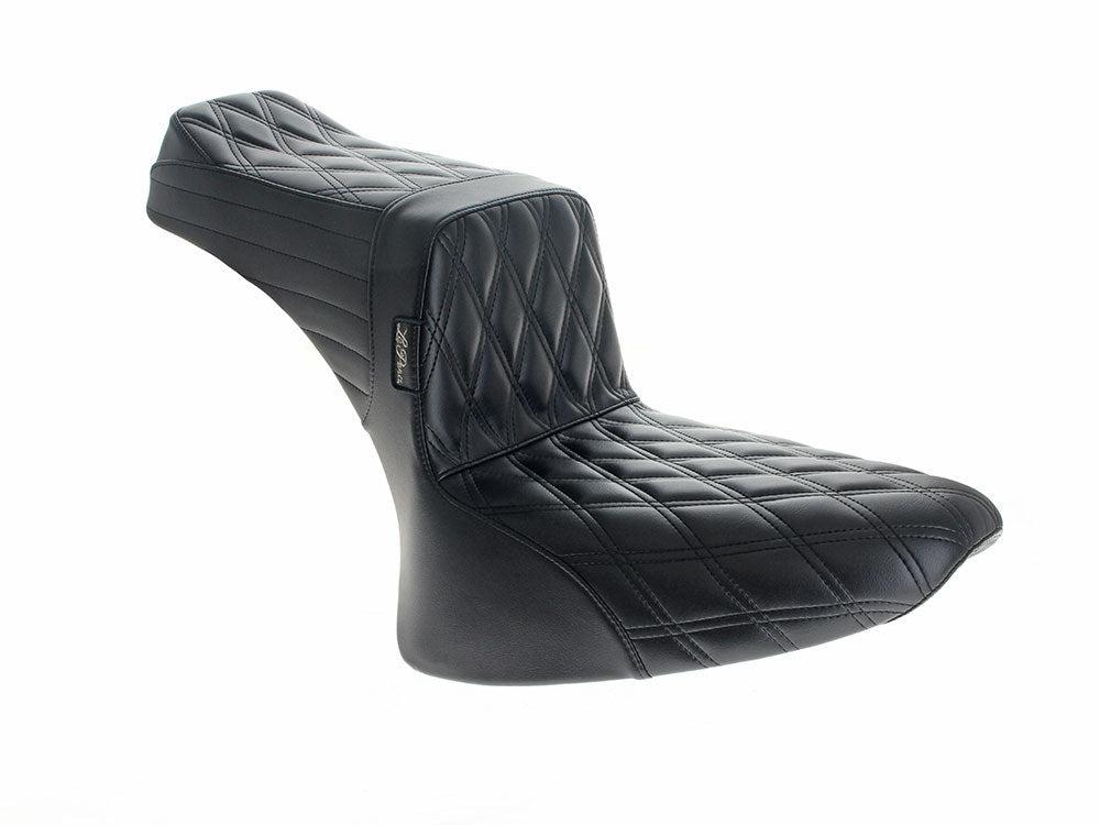 TailWhip Dual Seat - Double Diamond. Fits Softail 1984-1999. - LePera Seats