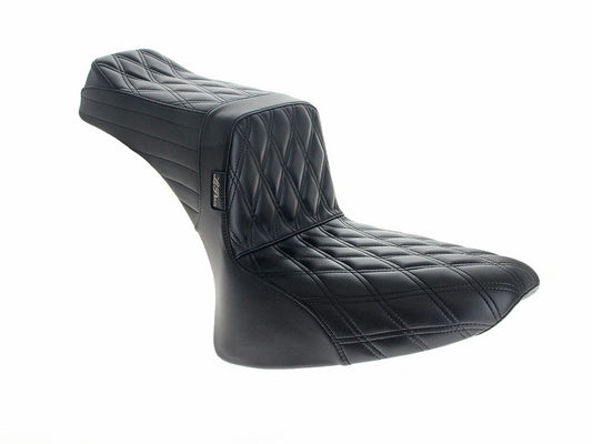 TailWhip Dual Seat - Double Diamond. Fits Softail 1984-1999. - LePera Seats