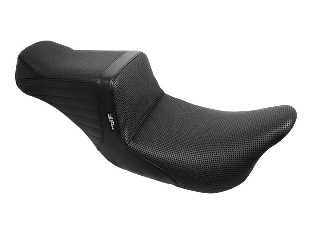 TailWhip Dual Seat - Basket Weave. Fits CVO Touring 2023up, Street Glide & Road Glide 2024up, Touring 2025up - LePera Seats