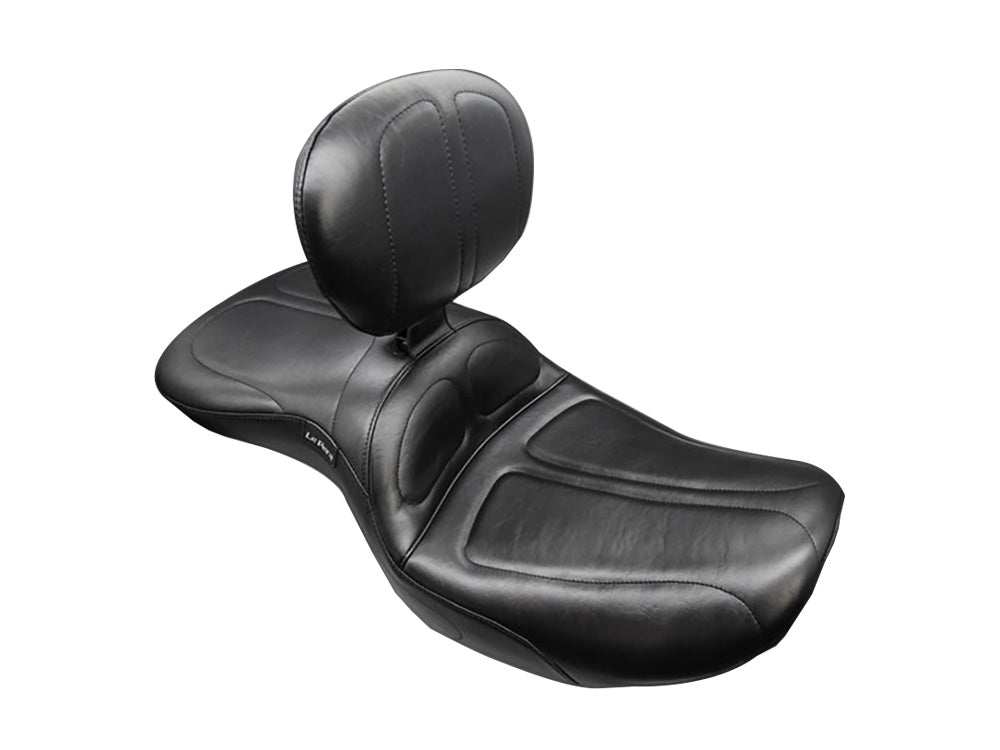 Maverick Dual Seat with Backrest. Fits CVO Touring 2023up, Street Glide & Road Glide 2024up, Touring 2025up - LePera Seats