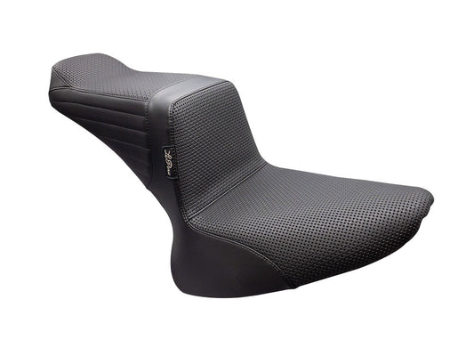 TailWhip Dual Seat - Basket Weave. Fits Softail 2000-2017 with 130 or 150 OEM Rear Tyre. - LePera Seats