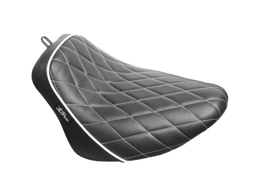 Bare Bones Solo Seat with White Diamond Stitch & Piping. Fits Breakout 2018up. - LePera Seats