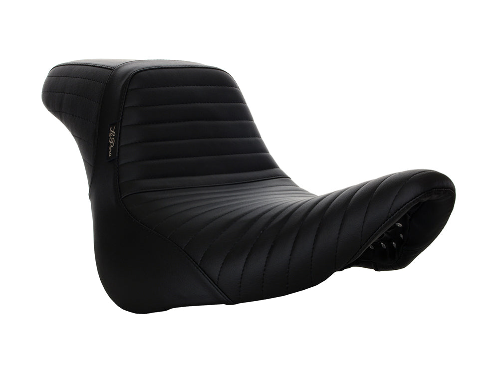 KickFlip Dual Seat with Pleated Stitch. Fits Fatboy 2018up & Breakout 2023up - LePera Seats