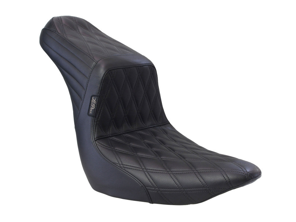 TailWhip Dual Seat with Black Diamond Stitch. Fits Sport Glide & Low Rider 2018up & Low Rider S 2020up. - LePera Seats