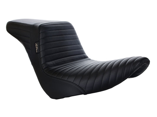 KickFlip Dual Seat with Pleated Stitch. Fits Sport Glide & Low Rider 2018up & Low Rider S 2020up. - LePera Seats
