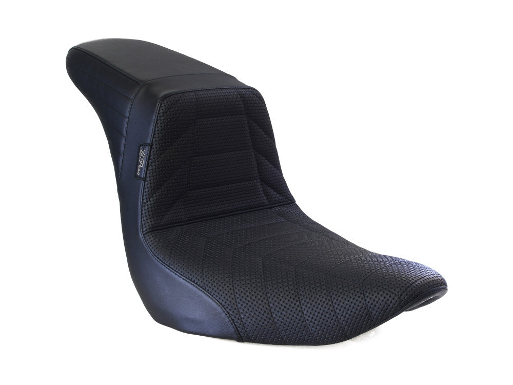 KickFlip Dual Seat with Track Pleat Seating. Fits Sport Glide & Low Rider 2018up & Low Rider S 2020up. - LePera Seats