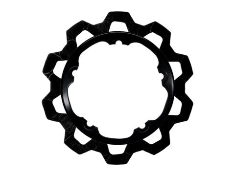 11.8in. Front Bow-Tie Disc Rotor - Black Band & Black Carrier. Fits V-Rod & Dyna 2006-2017 Models with OEM Cast Wheel. - Lyndall Brakes