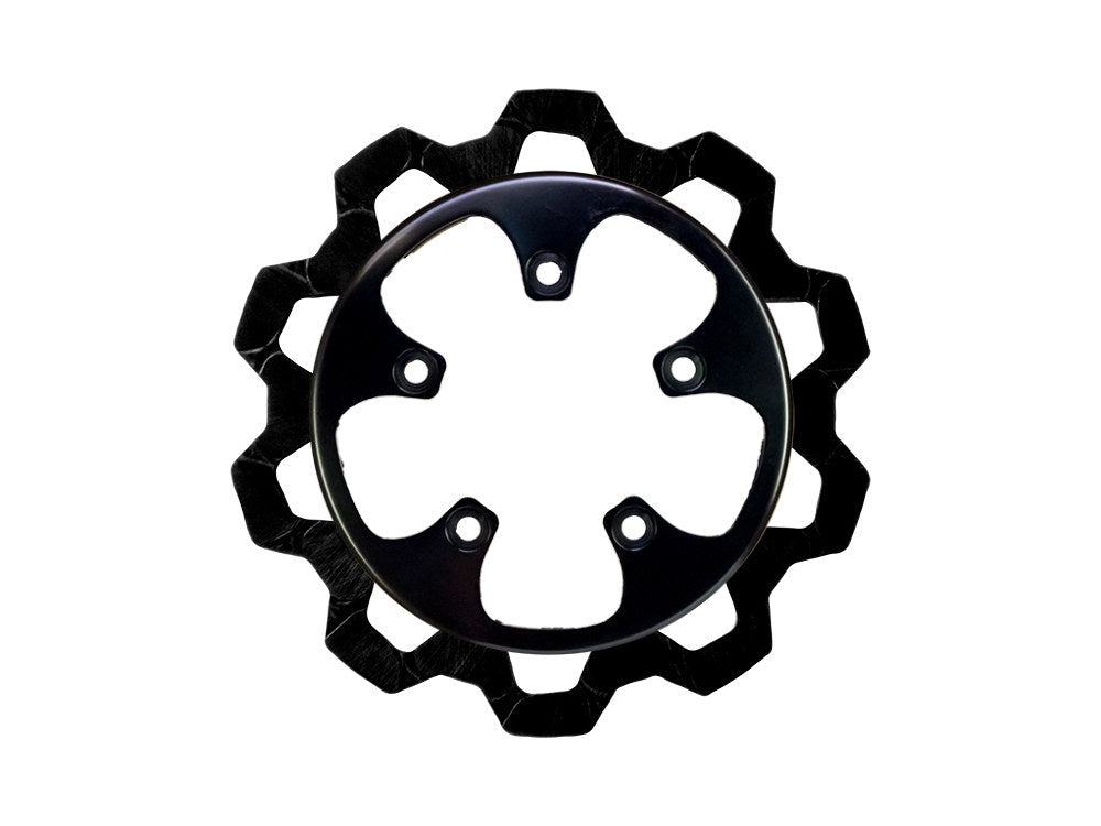 11.8in. Rear Bow-Tie Disc Rotor - Black Band & Black Carrier. Fits V-Rod 2006-2017. - Lyndall Brakes