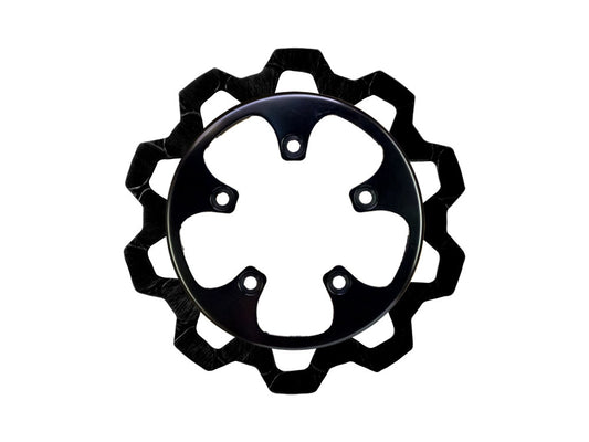 11.8in. Rear Bow-Tie Disc Rotor - Black Band & Black Carrier. Fits V-Rod 2006-2017. - Lyndall Brakes