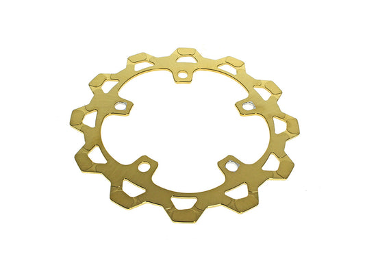 12.6in. Front Disc Rotor - Gold. Fits Touring 2024up with OEM Wheel and Spoke Mounted 320mm Rotors - Lyndall Brakes