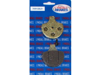 Gold-Plus Brake Pads. Fits Front on Sportster 1984-1999, Big Twin 1984-1999 & Springer Softail 1988up. - Lyndall Brakes