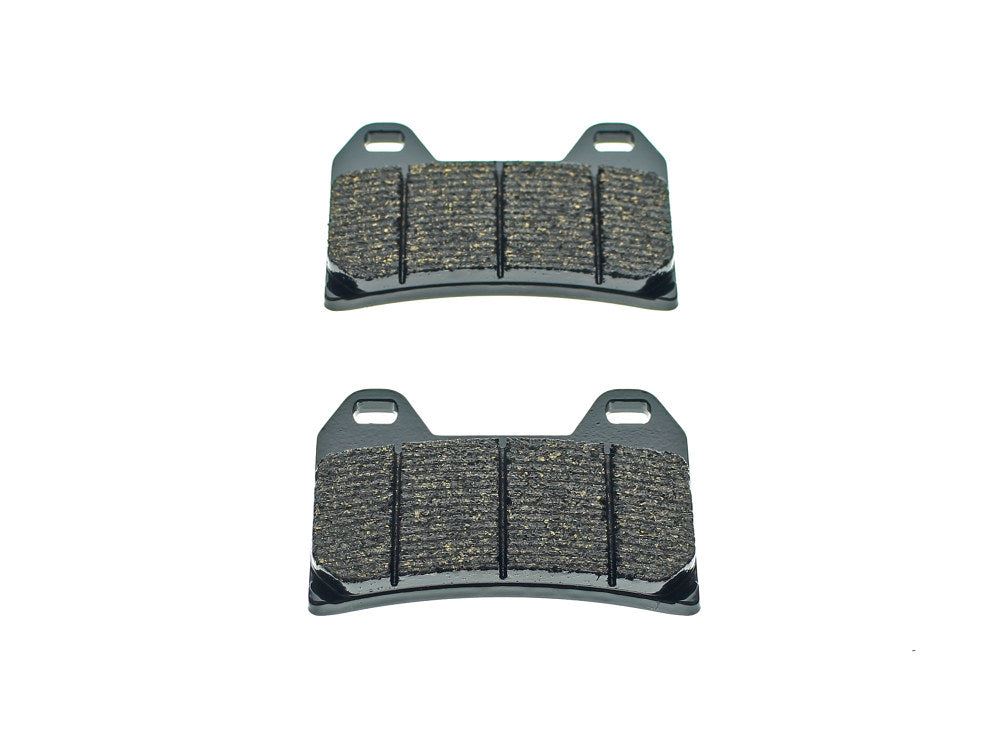 Gold-Plus Brake Pads. Fits Rear on Softail 1987-2007 with Performance Machine Integrated Caliper. - Lyndall Brakes