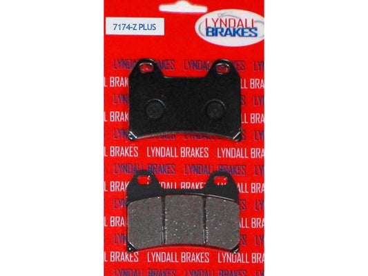 Z-Plus Brake Pads. Fits Rear on Softail 1987-2007 with Performance Machine Integrated Caliper. - Lyndall Brakes