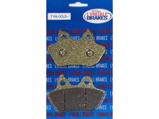 Gold-Plus Brake Pads. Fits Rear on Softail 2006-2007 with 200 OEM Rear Tyre. - Lyndall Brakes