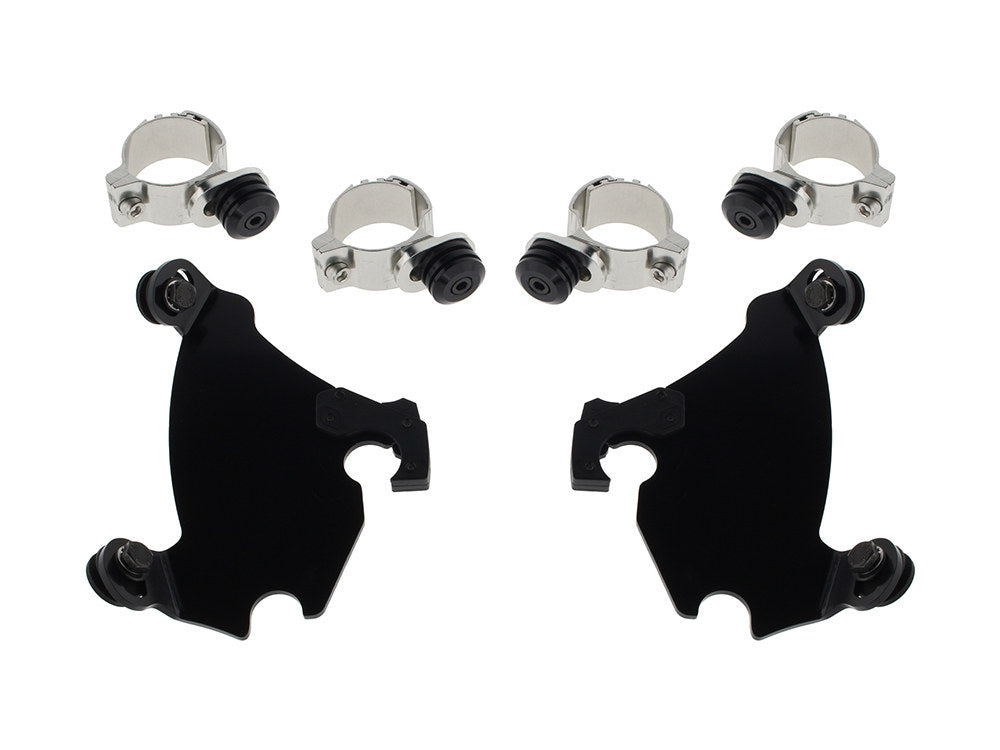 Black Gauntlet Trigger-Lock Mounting Hardware. Fits Street 500 2015-2020, Dyna 1991-2005 & Sportster 1987-2012. - Memphis Shades