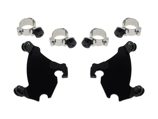 Black Gauntlet Trigger-Lock Mounting Hardware. Fits Street 500 2015-2020, Dyna 1991-2005 & Sportster 1987-2012. - Memphis Shades