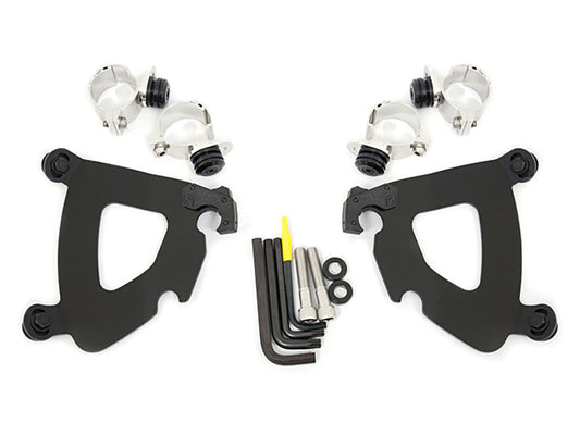 Black Gauntlet Trigger-Lock Mounting Hardware. Fits Sportster XL1200X 2010-2015. - Memphis Shades