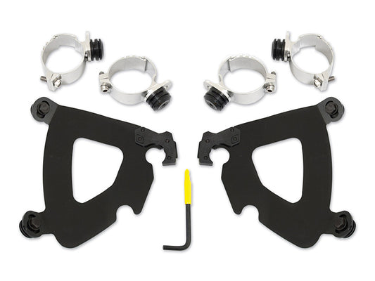 Black Gauntlet Trigger-Lock Mounting Hardware. Fits Street Bob 2018up & Dyna 2006-2017. - Memphis Shades