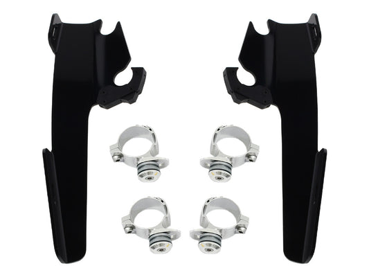Black Batwing Fairing Trigger-Lock Mounting Hardware. Fits most Sportsters 1987-2021 with 39mm Fork Tubes. - Memphis Shades