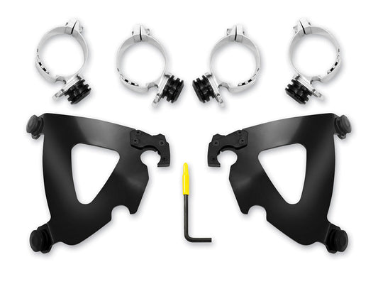 Black Road Warrior Trigger-Lock Mounting Hardware. Fits Breakout 2013-2017 & Dyna Wide Glide 2006-2017 & Dyna Fat Bob 2008-2017. - Memphis Shades