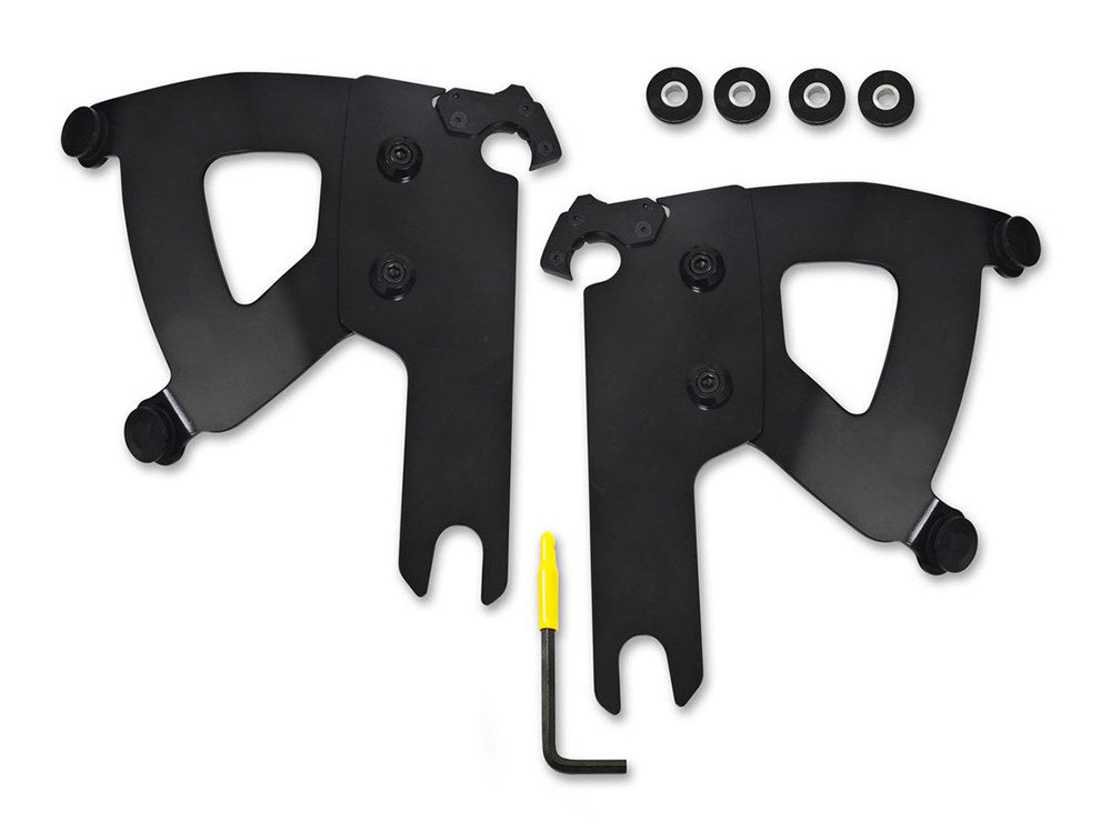 Black Road Warrior Trigger-Lock Mounting Hardware. Fits Road King & Road King Classic 1994up. - Memphis Shades