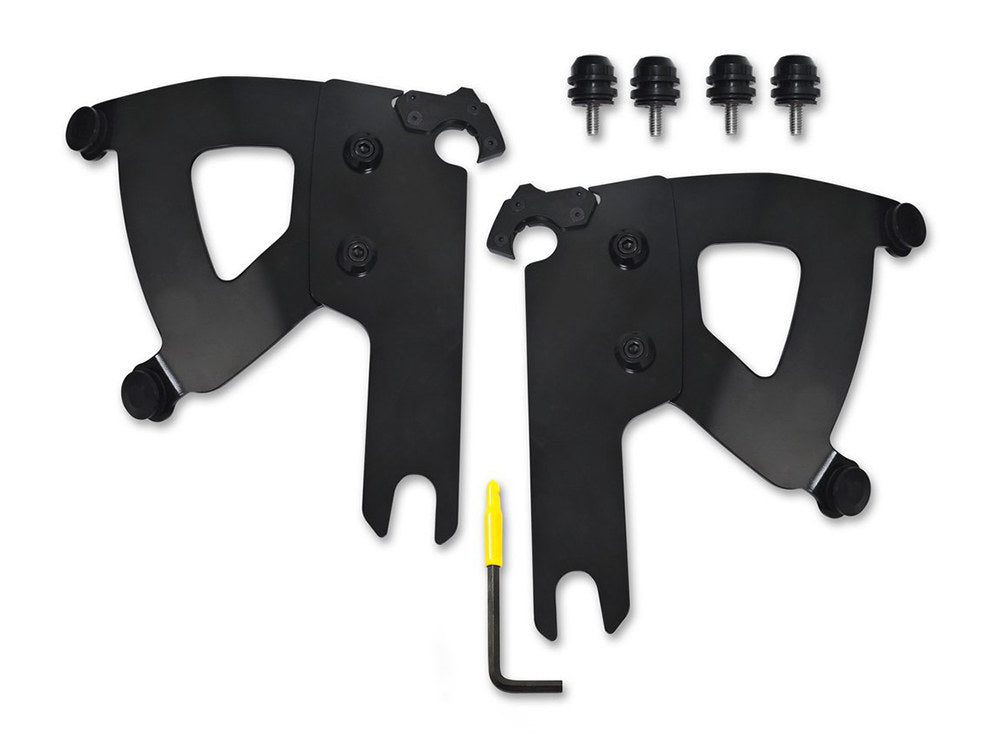 Black Road Warrior Trigger-Lock Mounting Hardware. Fits Road King Custom 2004-2007 & Road King Special 2017-2025 - Memphis Shades
