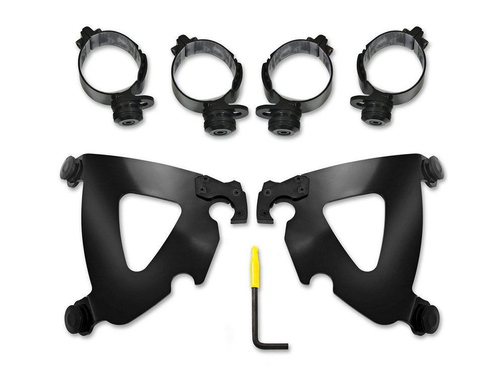 Black Road Warrior Trigger-Lock Mounting Hardware. Fits Sport Glide 2018-2024 & Low Rider 'S' 2020-2024. - Memphis Shades