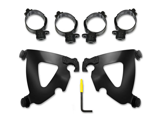 Black Road Warrior Trigger-Lock Mounting Hardware. Fits Sport Glide 2018-2024 & Low Rider 'S' 2020-2024. - Memphis Shades