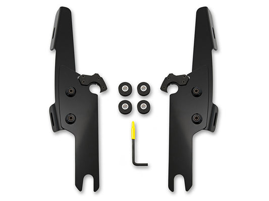 Black Batwing Fairing Trigger-Lock Mounting Hardware. Fits Street 500 2015-2020, Dyna 1991-2005 & Sportster Custom 1996-2010 & Sportster Seventy-Two 2012-2016. - Memphis Shades