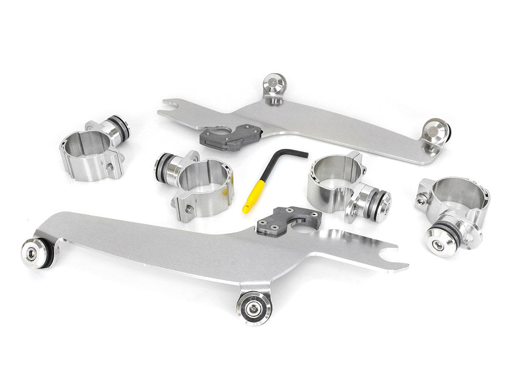 Windshield Mount Kit. Fits Yamaha V-Star XVS650 & 1100 Custom Models 1998up. - Memphis Shades