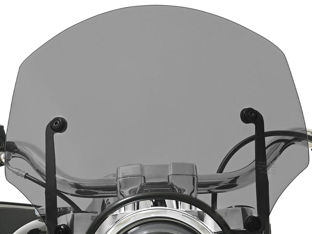 El Paso Windshield. Black Smoke. 13in. High. Fits models with 5-3/4in. Headlights. - Memphis Shades