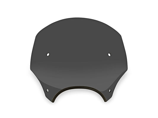 El Paso Windshield. Dark Black Smoke. 13in. High. Fits models with 7in. Headlights. - Memphis Shades