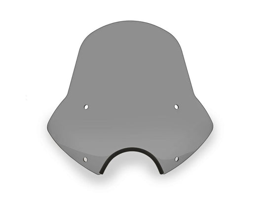 Speed Demon Windshield. Black Smoke. 18in. High, 21in. Wide. Fits models with 5-3/4in. Headlights. - Memphis Shades